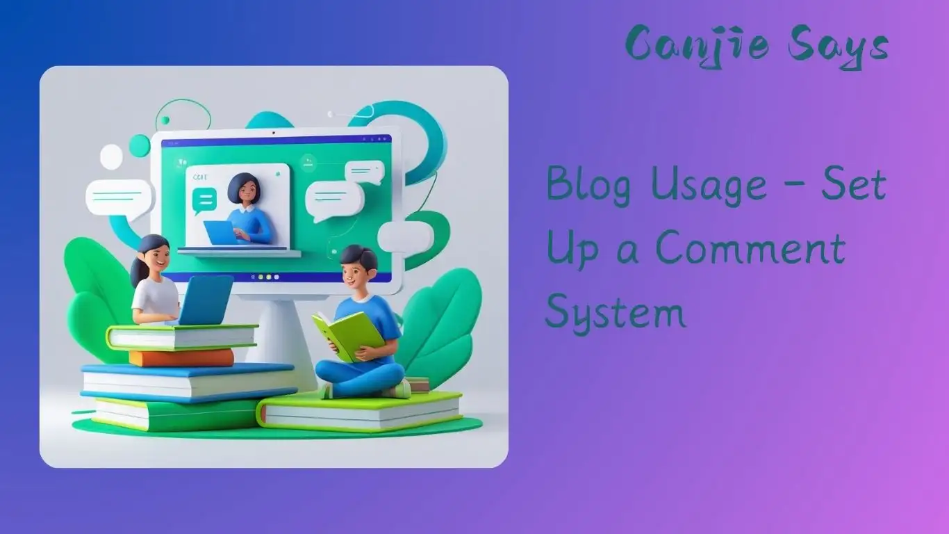 Blog Usage - Set Up a Comment System